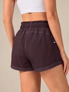 OutZeal Women Sports Shorts Hiking Camping Running Water-Resistant Elastic Waist With Pockets Summer Shorts - Bold Plum - View 9