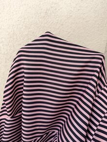 MaterniWear 孕婦條紋騎士圖案休閒日常夏季洋裝 - 水鴨藍 - 查看 10