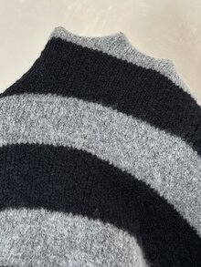 CovetEZ 女款條紋休閒日常穿著針織長褲 - 藏蓝色 - 查看 6