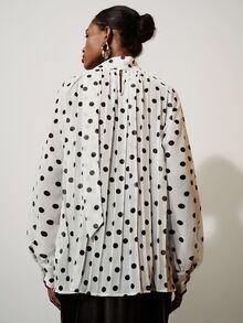 Aveloria Modichic Women's Polka Dot Casual Versatile Daily Wear Blouse - Multicolor - View 2