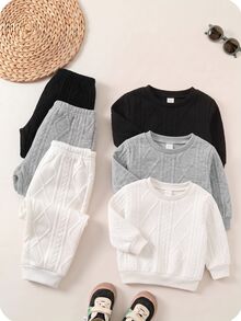 3PCS Baby Boys Bottoms - Grey - View 5
