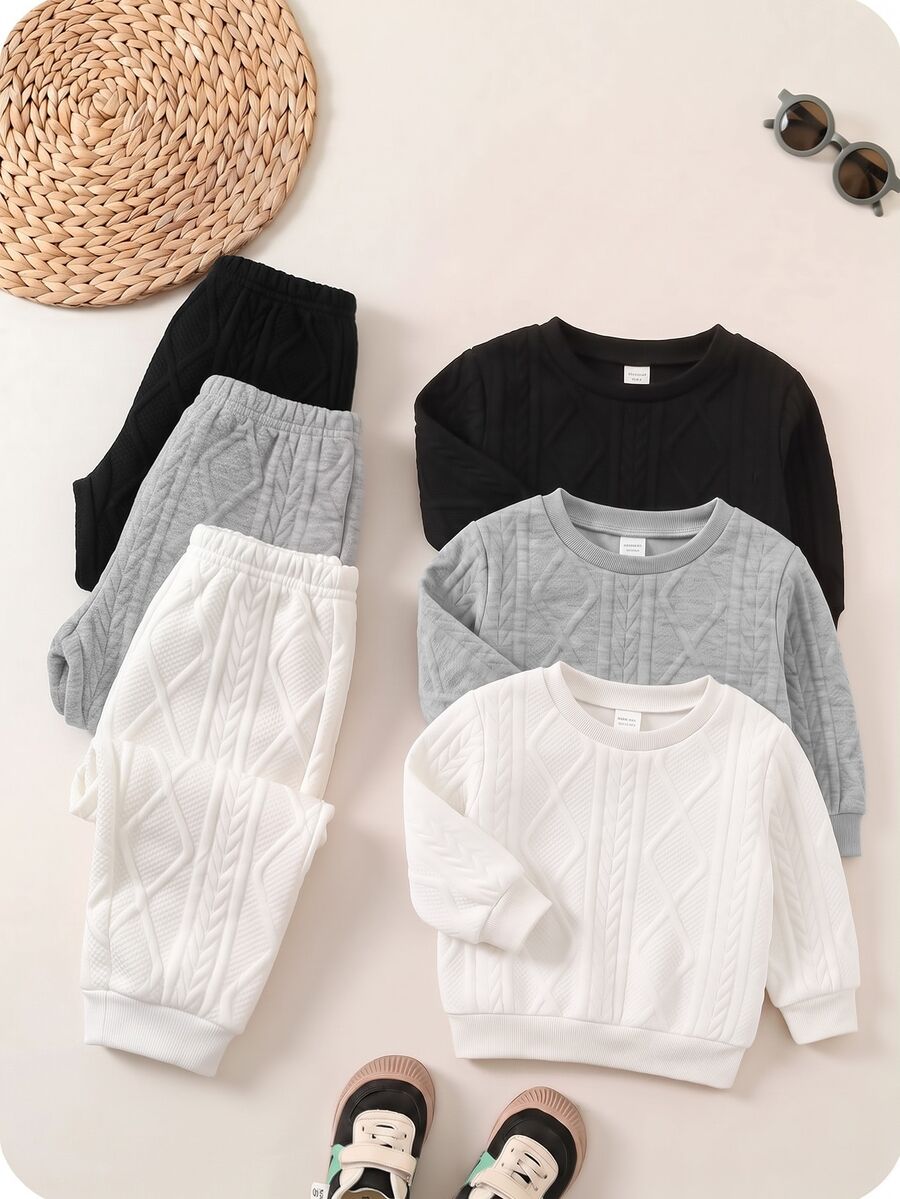 3PCS Baby Boys Bottoms - Grey - View 1