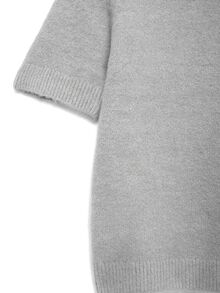 Olithes Women's Solid Color Casual Versatile Daily Knit Top - Light Grey - View 3