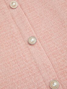 Sweetra Plus Size Women Solid Color Spaghetti Strap Dress And Long Sleeve Cardigan Set - Baby Pink - View 14
