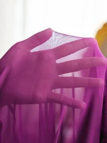 Côtesoire Women's Lace Patchwork Camisole Dress And Robe Casual Loungewear Sleepwear Set - Purple - View 7