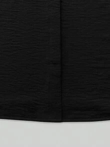 Balvessa Women's Sleeveless Stand Collar Faux Linen Tank Top, Versatile Slimming Commuter Top - Black - View 8