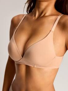 Barelissa Women's Wireless Thin Cup Casual Comfortable Bra, 1pc - Apricot - View 4