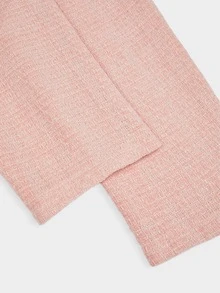 Sweetra Plus Size Women Solid Color Spaghetti Strap Dress And Long Sleeve Cardigan Set - Baby Pink - View 10
