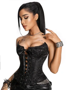AltBold Women's Strappy Design Slim Fit Versatile Bandeau Shaping Top - Black - View 4