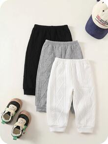 3PCS Baby Boys Bottoms - Grey - View 7