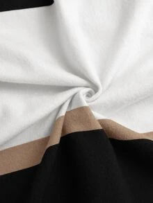 Core Aspect Men's Striped Contrast Color Button Casual Comfortable Knit Sweater - Multicolor - View 3