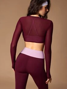 VARSIVA Women's Colorblock Top And Pants Sports Set - Multicolor - View 7