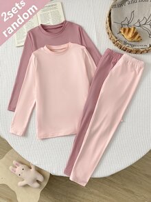 4PCS Young Girls Undershirt - Multicolor - View 3