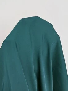 Vibekara Plus Size Fashion V-Neck Tie Bow Open Back High-End Waist-Cinching Maxi Dress - Dark Green - View 7
