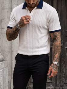 Manfinity CasualCool Men's Polo Short Sleeve Set - Multicolor - View 3