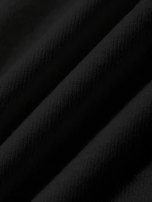 DAZY Women's Solid Color Casual Versatile Daily Wear Top - Black - View 8