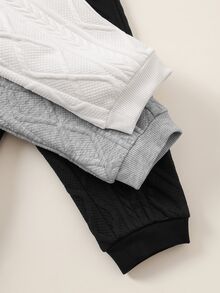 3PCS Baby Boys Bottoms - Grey - View 3