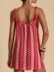 Travachic Women's All-Over Print Casual Daily Summer Camisole Dress - Multicolor - View 2