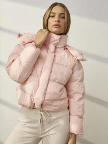Aralina Women's Solid Color Casual Versatile Daily Travel Sports Jacket - Pink - View 9