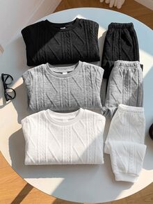 3PCS Baby Boys Bottoms - Grey - View 1