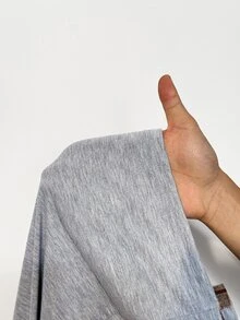 BamGleam 解構拼接格紋小眾風 2 合 1 休閒中長褲 - 灰色 - 查看 8