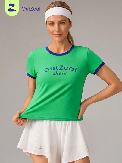 OutZeal Women Sports Tee Hiking Camping Natural Soft Slim-Fit Cropped Printed T-Shirt