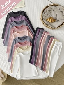 4PCS Young Girls Undershirt - Multicolor - View 1