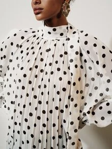 Aveloria Modichic Women's Polka Dot Casual Versatile Daily Wear Blouse - Multicolor - View 3