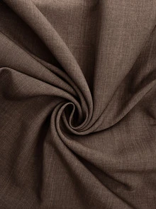 EMERY ROSE Women's Short Sleeve Round Neck Solid Color High Waist Ruffle Hem Elegant French Long Dress Office Brunch Coffee Brown - Brown - View 7