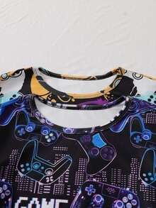 4PCS Tween Boys Pajamas - Multicolor - View 5