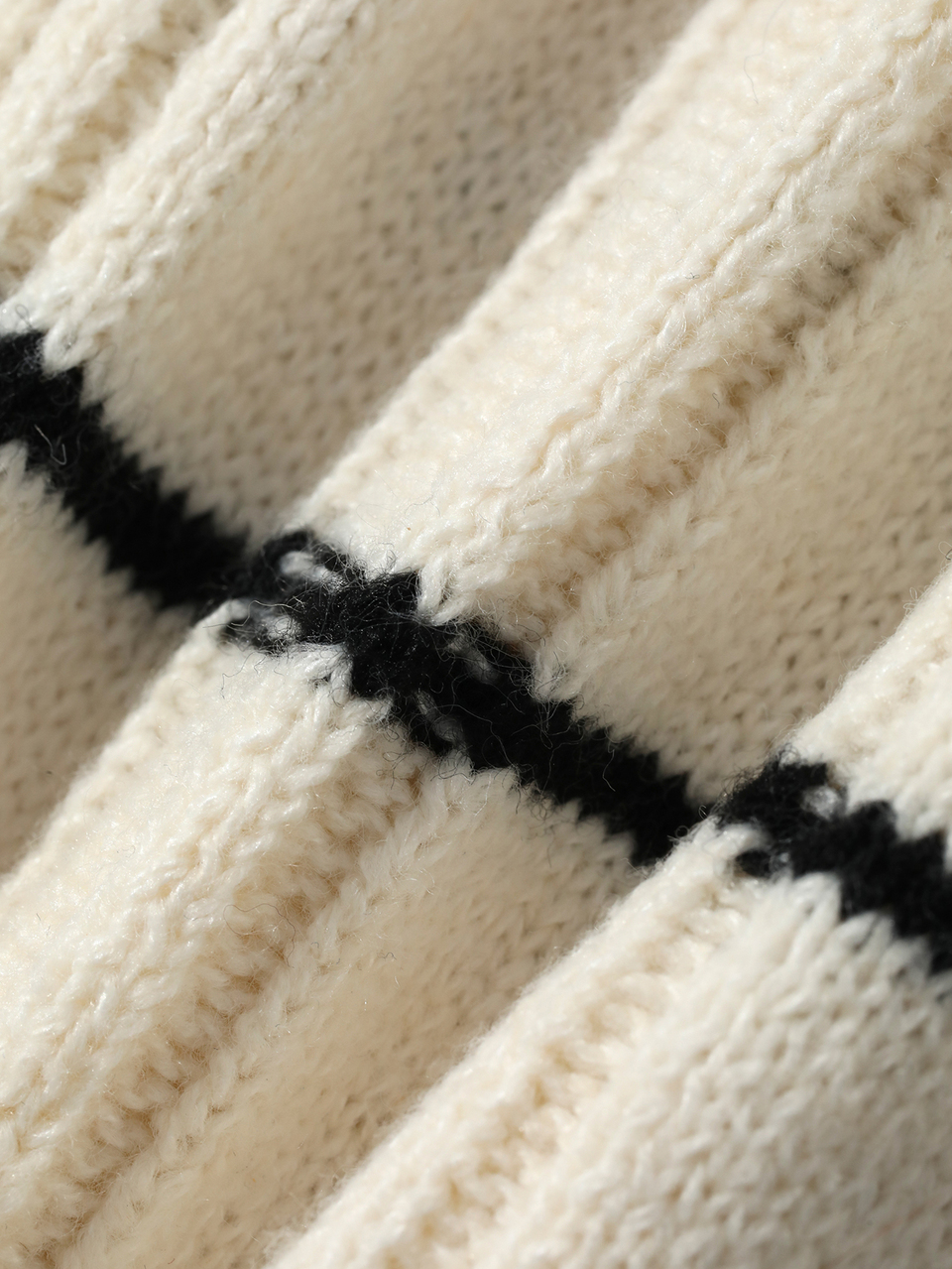 Tween Girl) Round Neck Casual Cable Knit Striped Colorblock Cute Stylish Loose Sweater