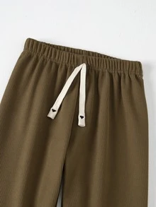 2pcs/Pack Boys Thermal Lined Thick Casual Sweatpants, Joggers, Sports Long Pants, Autumn/Winter - Multicolor - View 5