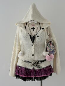 Sunspun Plus Size Women Solid Color Casual Versatile Daily Wear Hooded Cardigan - Brown - View 6