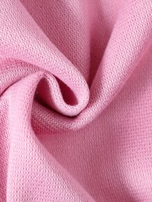 SHEIN Tween Girl灰色長款雙排扣蝴蝶結裝飾大衣，適合假日、夏季、旅行 - 粉色 - 查看 6