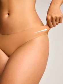 Barelissa 1pc Seamless Adhesive Triangle Panties - Camel - View 5