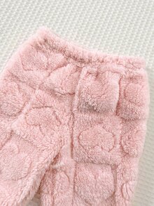 SHEIN Set Baju Sweatshirt dan Celana Panjang Pinggang Elastis Kasual Lucu untuk Bayi Perempuan dengan Motif Kartun yang Lembut dan Menggemaskan - Putih - View 8