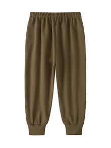 2pcs/Pack Boys Thermal Lined Thick Casual Sweatpants, Joggers, Sports Long Pants, Autumn/Winter - Multicolor - View 2