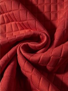 Manfinity Homme Hoodie Pria Warna Polos untuk Pakaian Kasual Sehari-hari - Merah - View 4