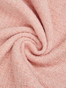 Sweetra Plus Size Women Solid Color Spaghetti Strap Dress And Long Sleeve Cardigan Set - Baby Pink - View 12