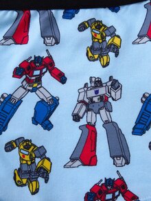 Transformers X SHEIN Tween Boy Colorblock Cartoon Print Casual Daily Boxer Briefs - Black and White - View 6