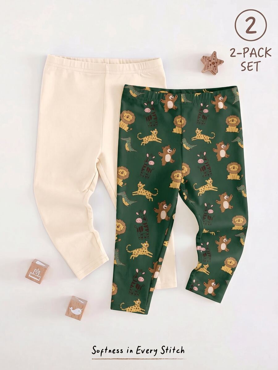 2PCS Baby Boys Bottoms - Multicolor - View 1