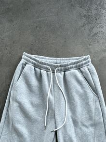 Manfinity Roghcode Men's Plus Size Hooded Zip-Up Sweatshirt Sweatshirt And Pants Set - Grey - View 4
