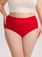 Plus 2-Pack High-Rise Cotton Briefs Panty Set