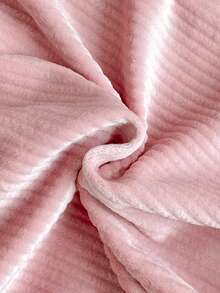 5pcs Randomly Sent 2pcs Autumn/Winter Girls Soft Comfortable Double-Sided Vertical Striped Fleece Pink Deep Pink Khaki Purple Black Multi-Color Randomly Sent Soft Comfortable Simple Long Sleeve Tops 2pcs Set Can Be Worn As Inner Layer Or Outerwear - Multicolor - View 7