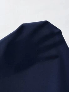 SHEIN VCAY 女款無袖純色重疊設計寬鬆背心上衣 休閒百搭 日常約會 海軍藍 夏季 - 藏蓝色 - 查看 5