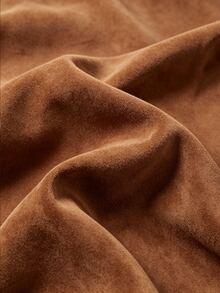 SHEIN Franclia Women's Autumn/Winter Fashion Asymmetrical Hem Pleated Slit Skirt - Rust Brown - View 5