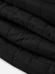 Aveloria Modichic Women's Solid Color Long Sleeve Zipper Hooded Fleece Casual Padded Padded Coat For Winter Clothes  - Black - View 6