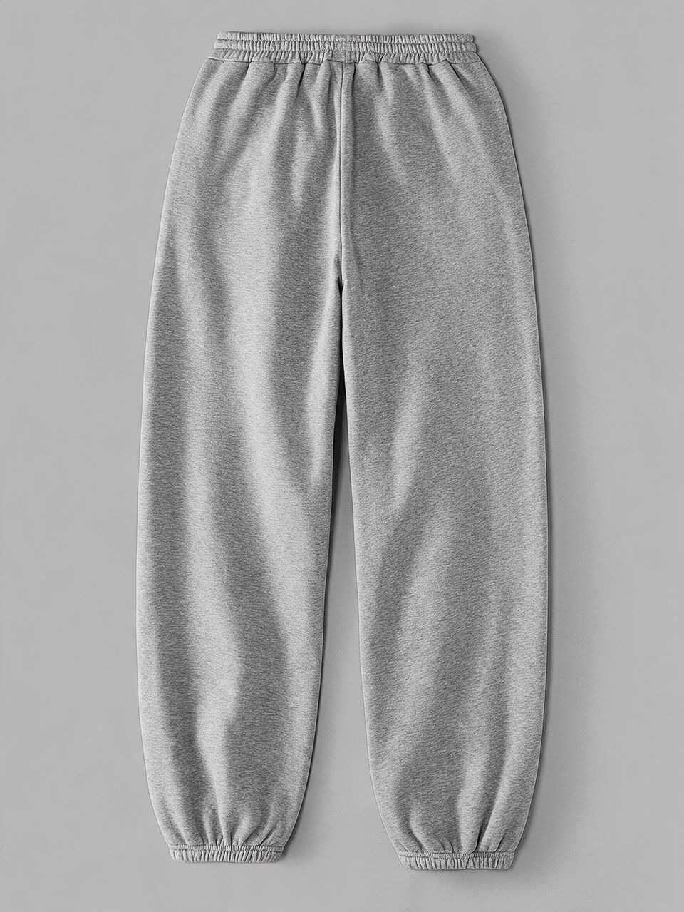 Plus Size Drawstring Tie Elastic Waist Solid Color Pants Fall