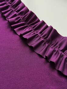 Maweii Women's Fitted Ruched Spaghetti Strap Dress - Purple - View 7