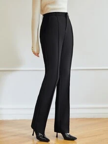 MOTF Petite WOMEN SUIT PANTS - Black - View 8